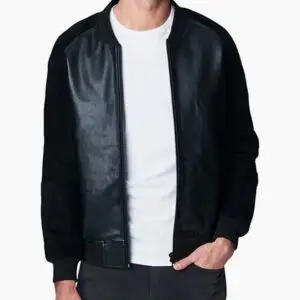 Metro Minimalist Leather Bomber