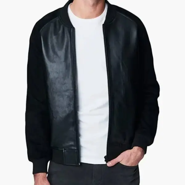 Metro Minimalist Leather Bomber