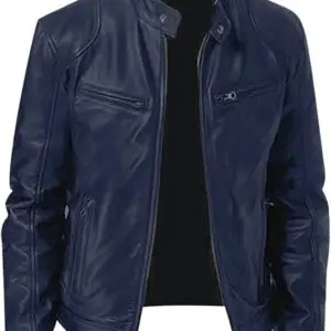 Midnight Blue Racer Jacket