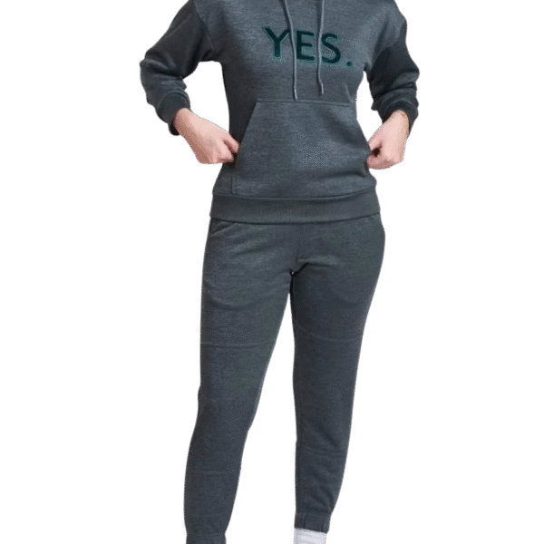 Charcoal Fleece Tracksuit - Image 2