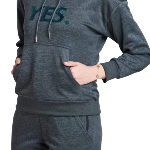 Charcoal Fleece Tracksuit - Image 4