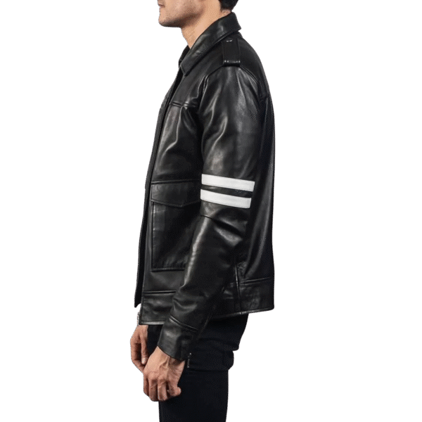 Urban Racer Leather Jacket - Image 2